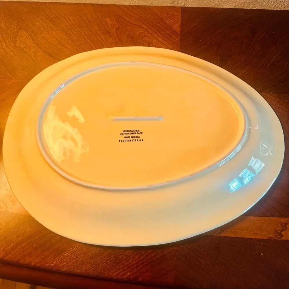 Pottery Barn Charlotte 16” Egg Shaped Platter